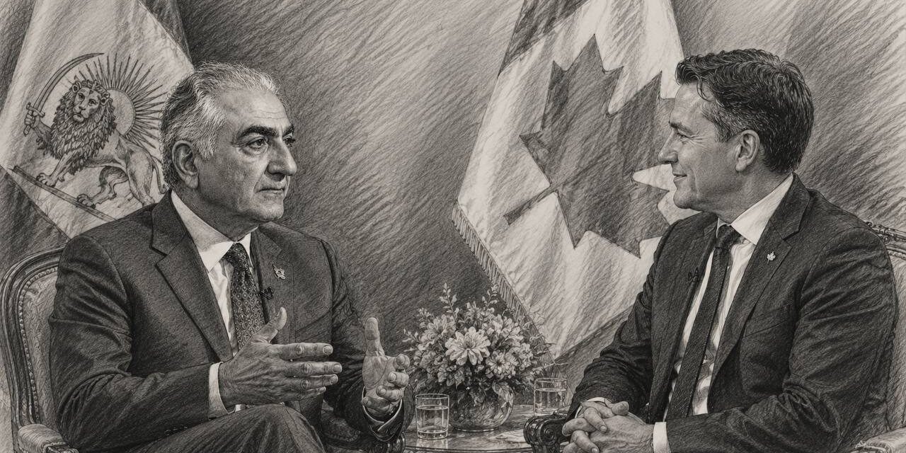 Reza Pahlavi & Pierre Poilievre Reza Pahlavi & Pierre Poilievre